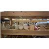 Image 4 : 4 SHELVES FULL OF ASSORTED  MODERN & VINTAGE LAMPS - FLOOR LAMPS, TABLE LAMPS, LANTERNS AND PARTS