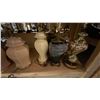 Image 7 : 4 SHELVES FULL OF ASSORTED  MODERN & VINTAGE LAMPS - FLOOR LAMPS, TABLE LAMPS, LANTERNS AND PARTS
