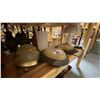Image 5 : 4 SHELVES FULL OF ASSORTED  MODERN & VINTAGE LAMPS - FLOOR LAMPS, TABLE LAMPS, LANTERNS AND PARTS