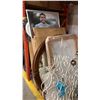 Image 4 : LARGE GROUP OF ASSORTED MODERN & VINTAGE LAMPS, MIRRORS AND PICTURE FRAMES