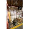 Image 2 : LARGE GROUP OF ASSORTED MODERN & VINTAGE LAMPS - FLOOR LAMPS AND HANGING CEILING LAMPS