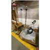 Image 4 : LARGE GROUP OF ASSORTED MODERN & VINTAGE LAMPS - FLOOR LAMPS AND HANGING CEILING LAMPS
