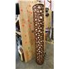 Image 2 : RATTAN AND BLACK METAL FRAME 6 1/2FT TALL FLOOR LAMP