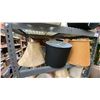 Image 3 : LARGE GROUP OF ASSORTED LAMP SHADES *GREY SHELF UNIT NOT INCLUDED*