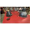 Image 4 : GROUP OF 4 BLACK METAL HANGING LIGHT FIXTURES