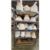Image 2 : ULINE GREY METAL HEAVY DUTY MOBILE 5 TIER SHELF UNIT WITH MESH DECK - APPROX.4FT X 2FT X 6FT HIGH