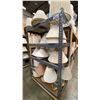 Image 3 : ULINE GREY METAL HEAVY DUTY MOBILE 5 TIER SHELF UNIT WITH MESH DECK - APPROX.4FT X 2FT X 6FT HIGH