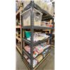 Image 3 : ULINE GREY METAL HEAVY DUTY MOBILE 5 TIER SHELF UNIT WITH MESH DECK - APPROX.4FT X 2FT X 6FT HIGH