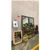 Image 1 : GROUP OF ASSORTED MIRRORS, PLEXI-GLASS STAND AND GRAFFITI PAINTING