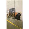 Image 2 : GROUP OF ASSORTED MIRRORS, PLEXI-GLASS STAND AND GRAFFITI PAINTING