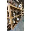 Image 1 : 2 WOODEN SHELVING UNITS - EACH UNIT MEASURES APPROX. 8FT X 2FT X 6FT HIGH