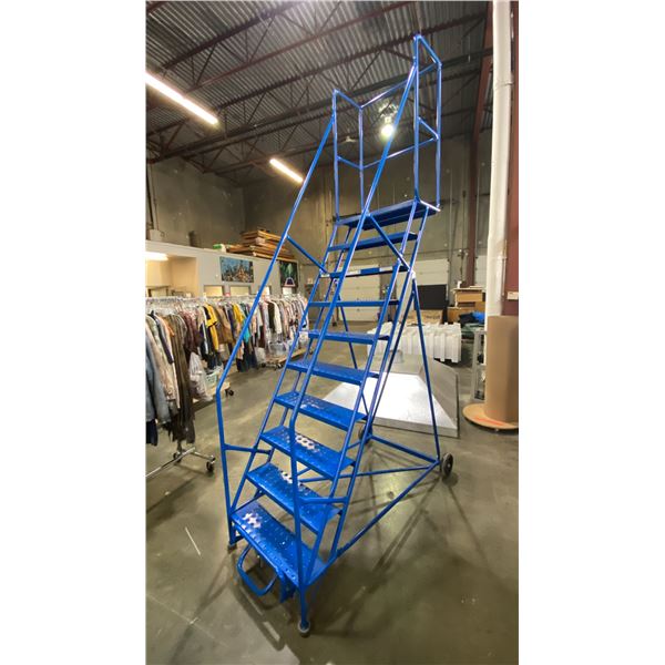 CANWAY MODEL 10H MOBILE WAREHOUSE STAIRS - 7 1/2FT TO STANDING PLATFORM, MAX RATED LOAD 400 LBS