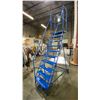 Image 1 : CANWAY MODEL 10H MOBILE WAREHOUSE STAIRS - 7 1/2FT TO STANDING PLATFORM, MAX RATED LOAD 400 LBS