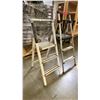 Image 1 : 2 SMALL ALUMINIUM FRAMED FOLDING STEP LADDERS -