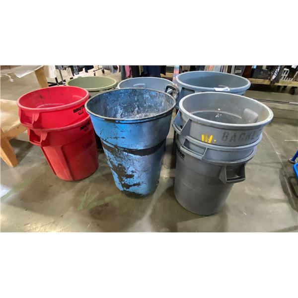GROUP OF 10 GARBAGE BINS