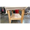 Image 2 : WOODEN WORK TABLE - APPROX. 4FT X 3FT X 3FT HIGH