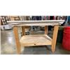 Image 3 : WOODEN WORK TABLE - APPROX. 4FT X 3FT X 3FT HIGH