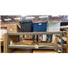 Image 3 : GREY METAL ROLLING 4 TIER RACK AND CONTENTS - ASSORTED PACKING/SHIPPING SUPPLIES