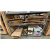 Image 4 : GREY METAL ROLLING 4 TIER RACK AND CONTENTS - ASSORTED PACKING/SHIPPING SUPPLIES