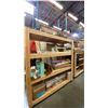 Image 1 : 2 WOODEN MOBILE SHELVING UNITS WITH ASSORTED CONTENTS