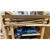 Image 2 : 2 WOODEN MOBILE SHELVING UNITS WITH ASSORTED CONTENTS