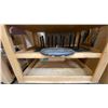 Image 3 : 2 WOODEN MOBILE SHELVING UNITS WITH ASSORTED CONTENTS