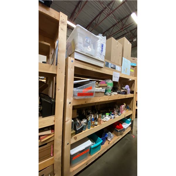 4 SHELVES OF ASSORTED TOILETRIES