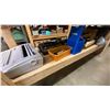 Image 10 : 4 SHELVES OF ASSORTED ELECTRONICS, SMALL APPLIANCES AND BOOKS