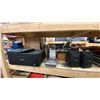 Image 5 : 4 SHELVES OF ASSORTED ELECTRONICS, SMALL APPLIANCES AND BOOKS