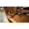Image 4 : 3 SHELVES OF ASSORTED ITEMS- TV, TELESCOPE, MEDICINE CABINETS, CEILING FAN AND MORE