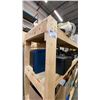 Image 1 : 2 WOODEN SHELVING UNITS - EACH UNIT MEASURES APPROX. 8FT X 2FT X 6FT HIGH