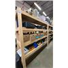 Image 2 : 2 WOODEN SHELVING UNITS - EACH UNIT MEASURES APPROX. 8FT X 2FT X 6FT HIGH