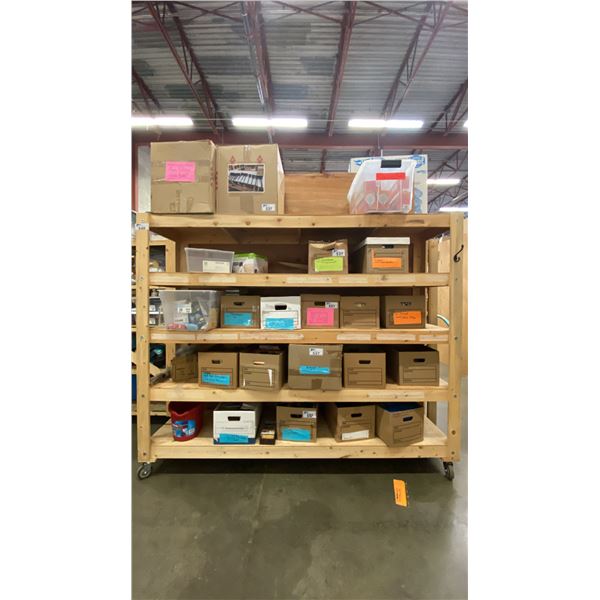 5 SHELVES OF MUSIC CD'S, MUSIC TAPES, VHS TAPES LIGHTING AND MORE