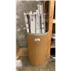 Image 8 : 3 SHELVES AND 1 BARREL OF ASSORTED ELECTRICAL AND MISCELLANEOUS ITEMS