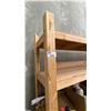 Image 1 : WOODEN 4 TIER SHELVING UNIT - APPROX. 10FT X 2FT X 8FT HIGH *CONTENTS NOT INCLUDED*