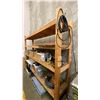 Image 2 : WOODEN 4 TIER SHELVING UNIT - APPROX. 10FT X 2FT X 8FT HIGH *CONTENTS NOT INCLUDED*