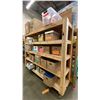 Image 3 : MOBILE WOODEN 5 TIER SHELVING UNIT - APPROX. 8FT X 2FT X 6 1/2FT HIGH *CONTENTS NOT INCLUDED*