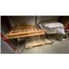 Image 6 : HEAVY METAL RED 4 TIER SHELF UNIT WITH CONTENTS  - APPROX. 5 1/2FT X 1 1/2FT X 7 1/2FT