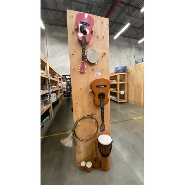 GROUP OF ASSORTED MUSICAL INSTRUMENTS