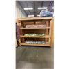Image 3 : MOBILE WOODEN 4 TIER SHELVING UNIT - APPROX. 8FT X 2FT X 7FT HIGH *CONTENTS NOT INCLUDED*