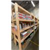Image 2 : GROUP OF 6 WOODEN SHELVING UNITS - EACH UNIT MEASURES APPROX. 8FT X 2FT/VARIES HEIGHT