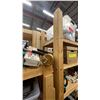 Image 6 : GROUP OF 6 WOODEN SHELVING UNITS - EACH UNIT MEASURES APPROX. 8FT X 2FT/VARIES HEIGHT