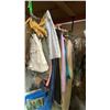 Image 2 : ONE RACK OF ASSORTED CLOTHING AND CURTAINS (MOSTLY CURTAINS) *RACK NOT INCLUDED*