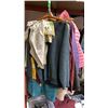 Image 3 : ONE RACK OF ASSORTED CLOTHING AND CURTAINS (MOSTLY CURTAINS) *RACK NOT INCLUDED*