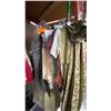 Image 2 : ONE RACK OF ASSORTED CLOTHING AND CURTAINS (MOSTLY CURTAINS) *RACK NOT INCLUDED*