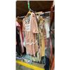 Image 1 : ONE RACK OF ASSORTED CLOTHING AND CURTAINS ) *RACK NOT INCLUDED*