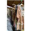 Image 3 : ONE RACK OF ASSORTED CLOTHING AND CURTAINS ) *RACK NOT INCLUDED*