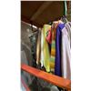 Image 3 : ONE RACK OF ASSORTED CLOTHING AND CURTAINS (MOSTLY CURTAINS) *RACK NOT INCLUDED*