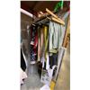 Image 2 : ONE RACK OF ASSORTED CLOTHING AND AMERICAN FLAGS  ) *RACK NOT INCLUDED*