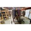 Image 3 : MOBILE WARDROBE RACK WITH ASSORTED CLOTHING